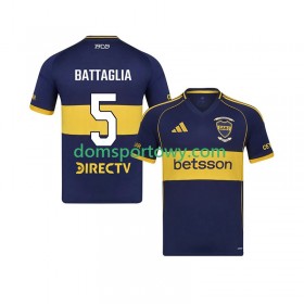 Koszulka CA Boca Juniors Rodrigo Battaglia 5 Domowe Koszulki Piłkarskie 2025-2026 Krótki Rękaw